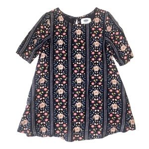 Flowy Rustic Old Navy Elbow Sleeve Swing Dress 2T